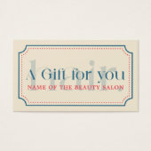 シンプルレトロエレガントブルーギフト美しい (正面)