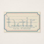 シンプルレトロエレガントブルーギフト美しい (裏面)