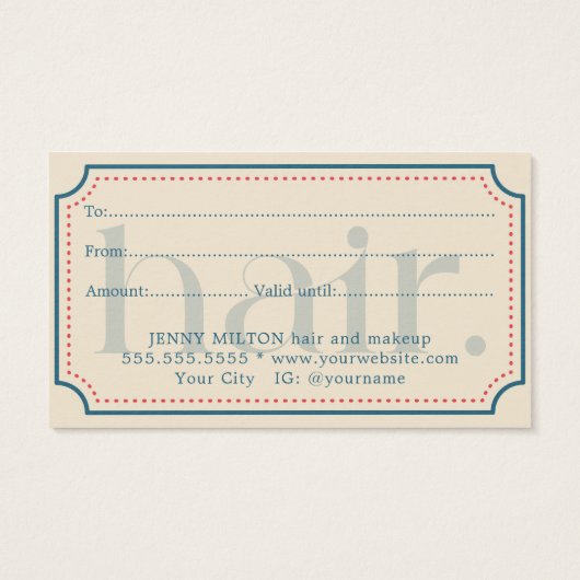 シンプルレトロエレガントブルーギフト美しい (裏面)