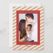 シンプルレトロカスタム写真クリスマス シーズンカード (裏面)