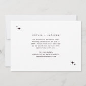 シンプルレトロタイポグラフィ写真の日付を保存 案内状 (裏面)