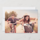 シンプルレトロタイポグラフィ写真 セーブザデート (裏面)