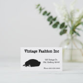 シンプルレトロファッションアートワークヴィンテージインスパイア 名刺 (スタンド正面)