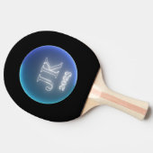 シンプルレトロブルー卓球ラケットJK 2023 卓球ラケット (横)