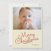 シンプルレトロ独身の写真 シーズンカード (正面)