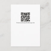 シンプルレトロ タイプライター タイポグラフィ 詳細 QRコード エンクロージャーカード (裏面)