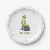 シンプルレプレチョーンSt.パトリックの日かわいお洒落い ペーパープレート (正面)