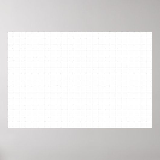 シンプルレンズ歪み格子 ポスター (正面)