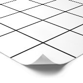 シンプルレンズ歪み格子 ポスター (角)