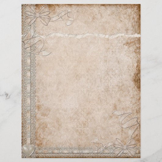 シンプルレースレターヘッド (正面)