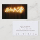 シンプルロイヤリティが私と会ってコーヒーパンチカードを取る ロイヤリティカード (正面/裏面)