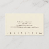 シンプルロイヤリティアイスコーヒーパンチカード ロイヤリティカード (裏面)