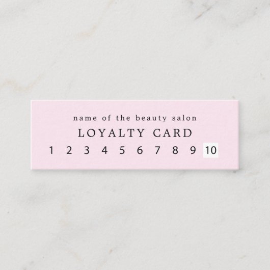 シンプルロイヤリティエレガントバラホワイト美しい ロイヤリティカード (正面)