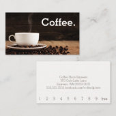 シンプルロイヤリティカップとBeansパンチカード ロイヤリティカード (正面/裏面)