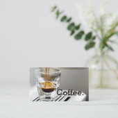 シンプルロイヤリティカップ及び豆類コーヒーパンチカード ロイヤリティカード (スタンド正面)