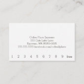 シンプルロイヤリティカップ及び豆類コーヒーパンチカード ロイヤリティカード (裏面)