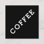 シンプルロイヤリティダークコーヒーパンチカード角度 ロイヤリティカード (正面)