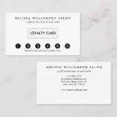 シンプルロイヤリティパンチカード ロイヤリティカード (正面/裏面)