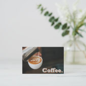 シンプルロイヤリティ注入コーヒーアートパンチカード ロイヤリティカード (スタンド正面)