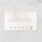 シンプルロイヤリティ6パンチホワイトマーブル ロイヤリティカード (正面)