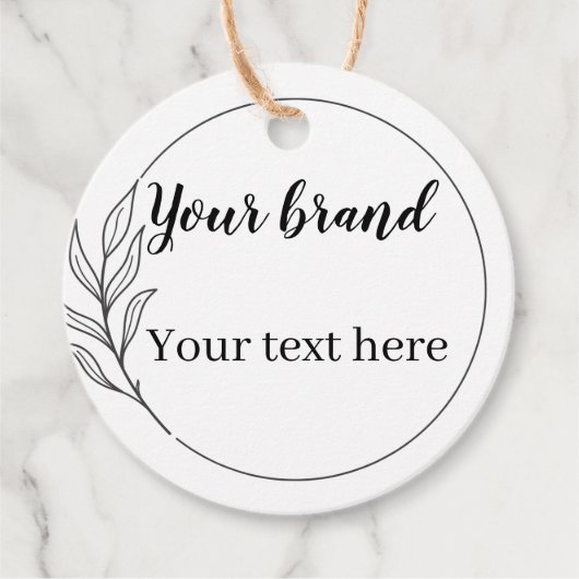 シンプルロエレガントゴつるラベル フェイバータグ (正面)