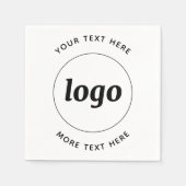 シンプルロカスタムゴ文字 スタンダードカクテルナプキン (正面)