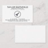 シンプルロケットモダンプロフェッショナル名刺 名刺 (正面/裏面)