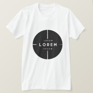 シンプルロゴとテキストのビジネスTシャツ - ミニマル Tシャツ
