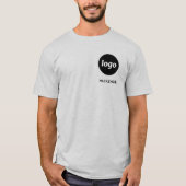 シンプルロゴとテキストのビジネスTシャツ Tシャツ (正面)