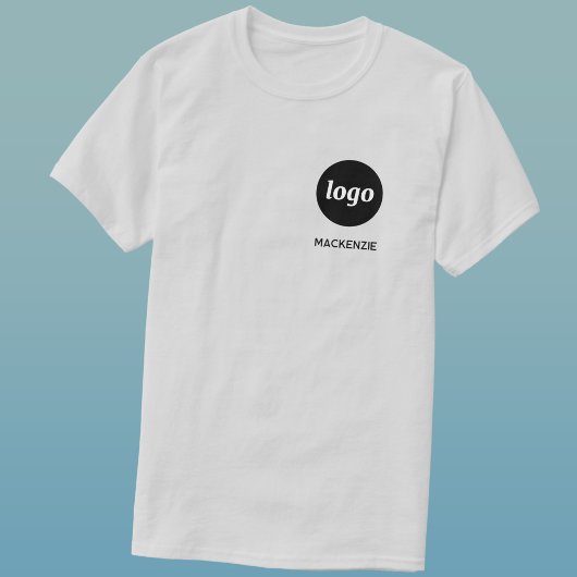 シンプルロゴとテキストのビジネスTシャツ Tシャツ