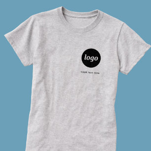 シンプルロゴとテキストのビジネスTシャツ Tシャツ