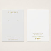 シンプルロゴのイヤリング表示カードを追加する (正面&裏面)