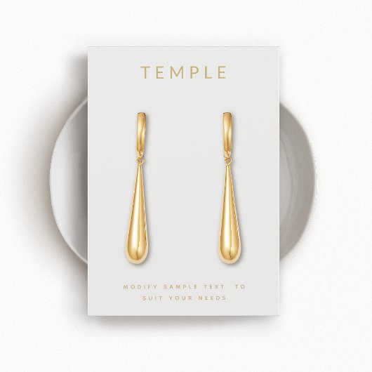 シンプルロゴのイヤリング表示カードを追加する