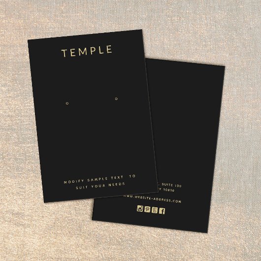 シンプルロゴのイヤリング表示カードを追加する