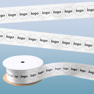 シンプルロゴのビジネスパターン サテンリボン