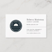 シンプルロゴのミニマル企業のラゴ 名刺 (正面)