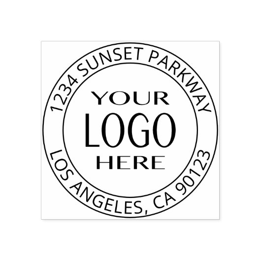 シンプルロゴの交換とカスタマイズ可能な文字 ラバースタンプ (インプリント)