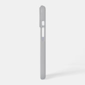シンプルロゴの交換 |薄い灰色 iPhone 16ケース (左側面)