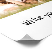 シンプルロゴの文字名のポスターの追加 ポスター (角)