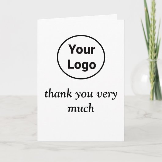 シンプルロゴの文字名札を追加する カード (正面)