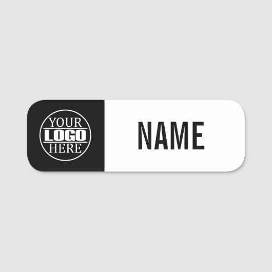 シンプルロゴの白黒はこちら 名札 (正面)