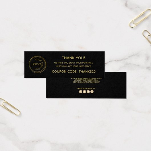 シンプルロゴの追加ありがとうエンクロージャブラック (オフィス)