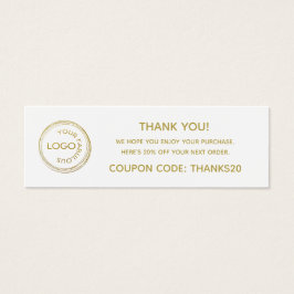 シンプルロゴの追加お礼パッケージ挿入