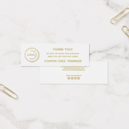 シンプルロゴの追加お礼パッケージ挿入