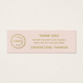 シンプルロゴの追加お礼パッケージ挿入 (正面)