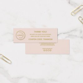 シンプルロゴの追加お礼パッケージ挿入