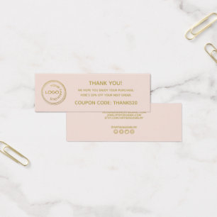 シンプルロゴの追加お礼パッケージ挿入