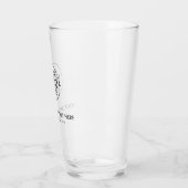 シンプルロゴの追加クリーンタイポグラフィ タンブラーグラス (左)