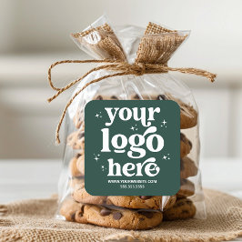 シンプルロゴの追加プロモーションビジネスブランド スクエアシール