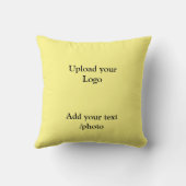 シンプルロゴの追加文字詳細のスローp クッション (裏面)